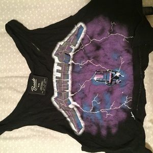 Cropped Metallica Ride The Lightning Muscle Tank